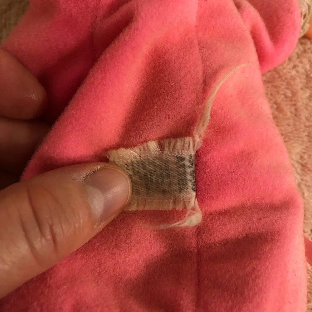 Vintage 1970 Mattel 10” Pink Baby Beans